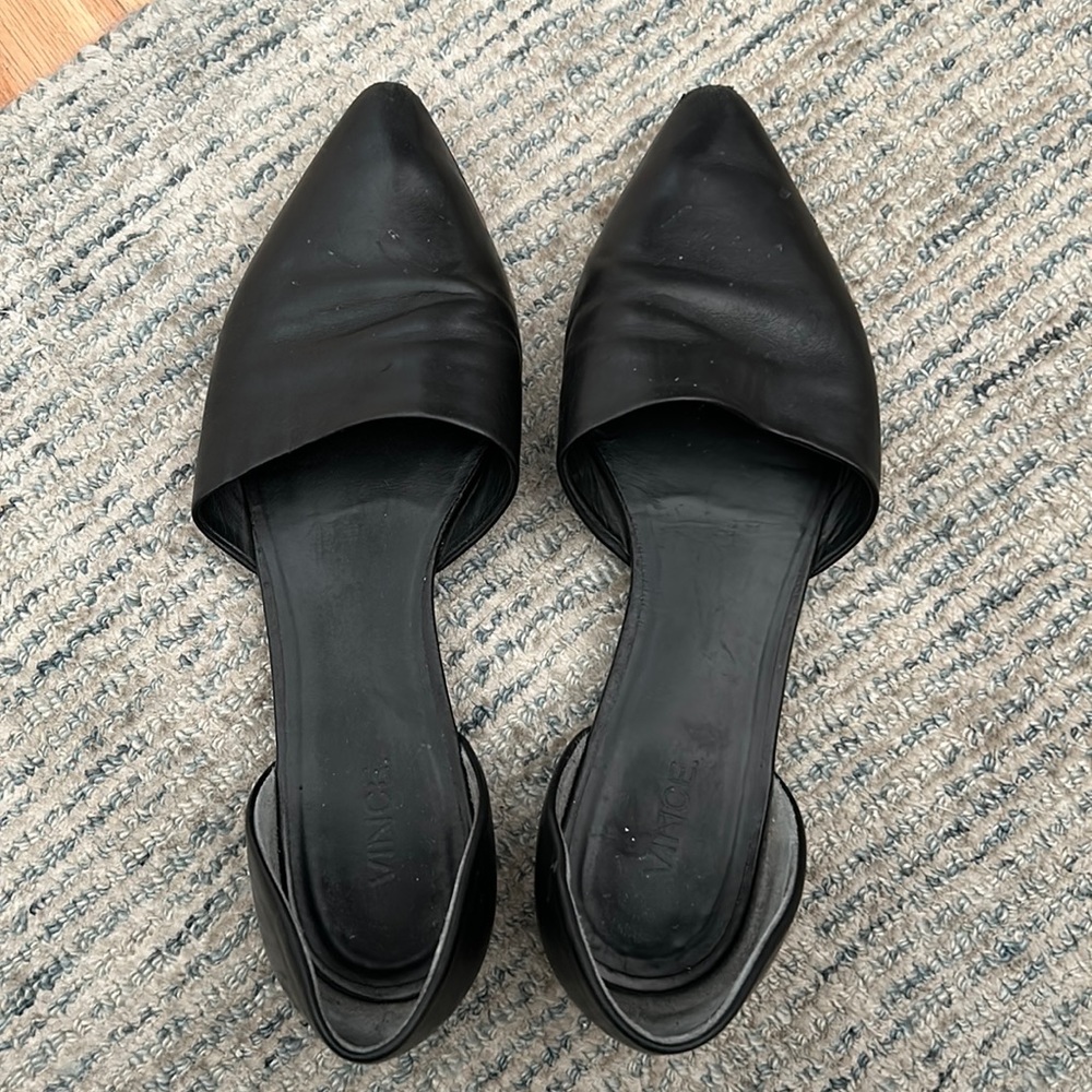 Vince black Nina d’orsay flats